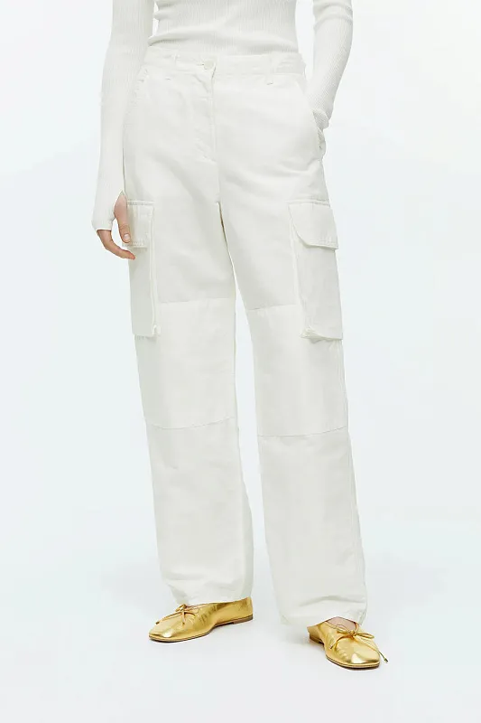 Льняные брюки карго ARKET Льняные брюки карго ARKET
