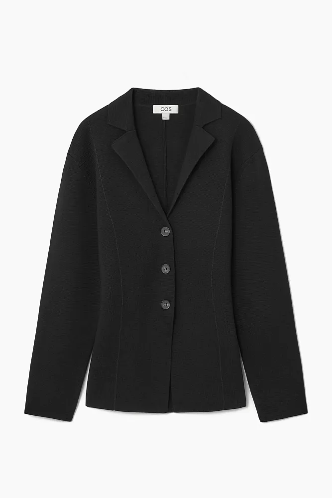 Приталенный трикотажный пиджак COS
