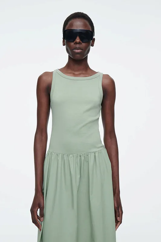 Платье макси с контрастными вставками COS Платье макси с контрастными вставками COS