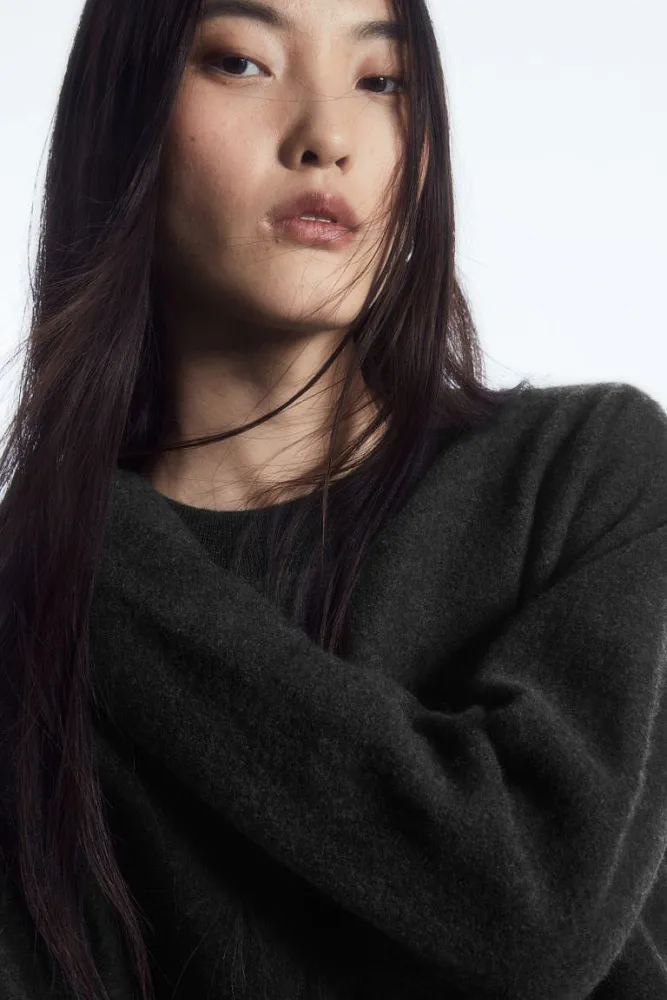 Джемпер из вареной мериносовой шерсти COS