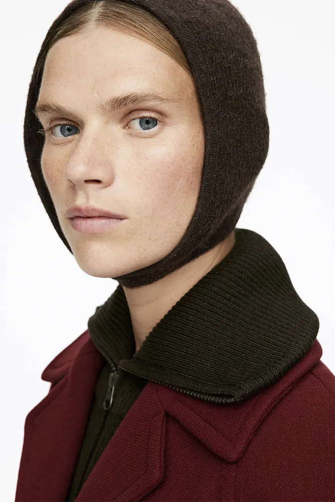 Балаклава из смеси альпаки и шерсти ARKET