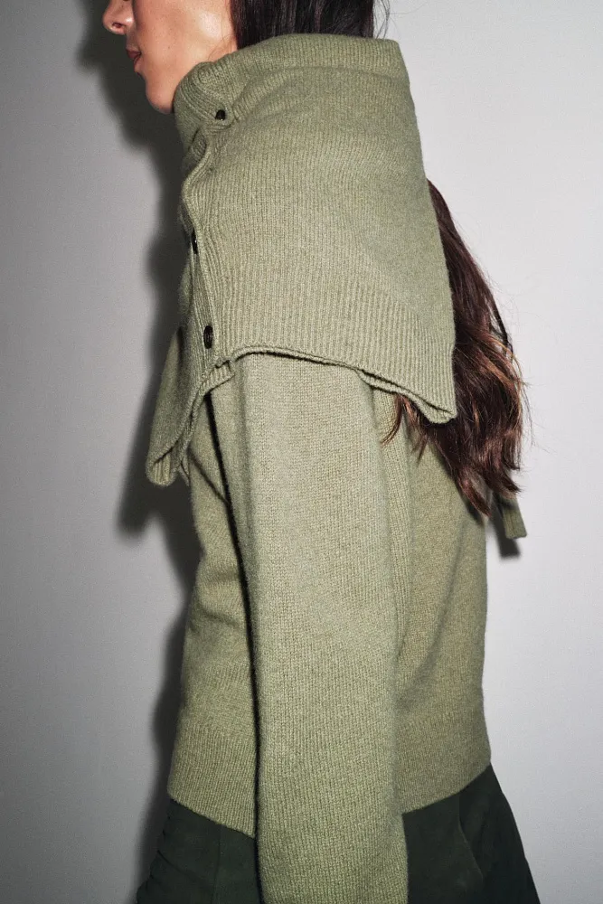 Кардиган из кашемира и шерсти ZARA