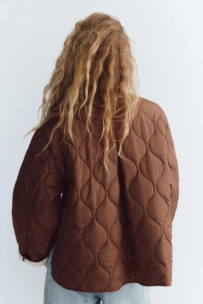 Водоотталкивающая стеганая куртка ZARA