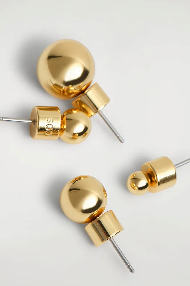 Серьги-гвоздики разного размера COS