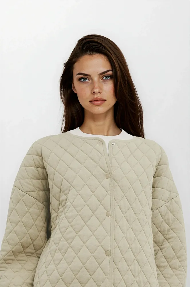 Стеганый бомбер MASSIMO DUTTI