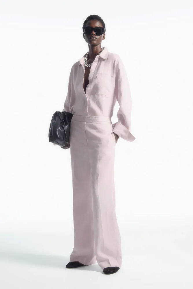 Прямые льняные брюки COS