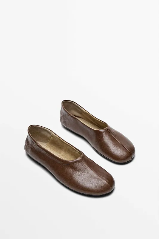 Балетки из мягкой кожи MASSIMO DUTTI Балетки из мягкой кожи MASSIMO DUTTI