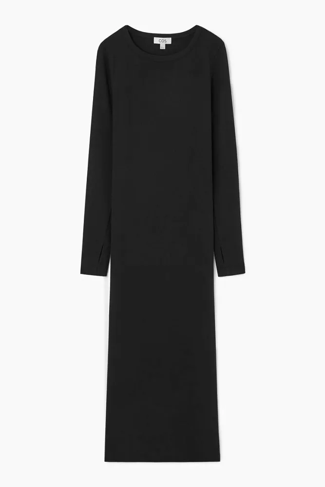 Платье миди в рубчик COS