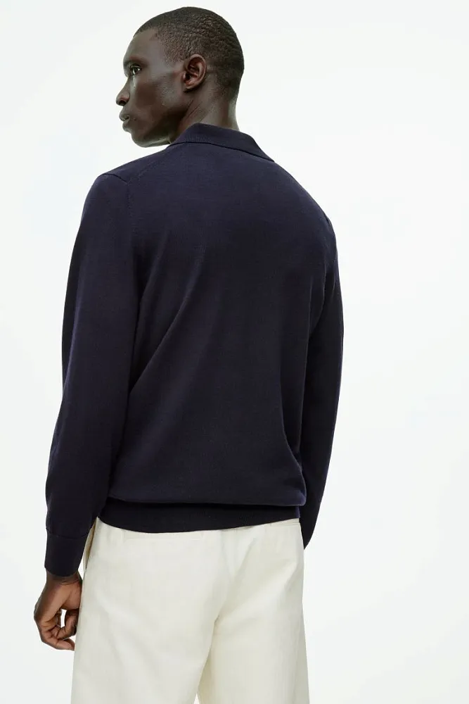 Джемпер-поло из шерсти мериноса ARKET