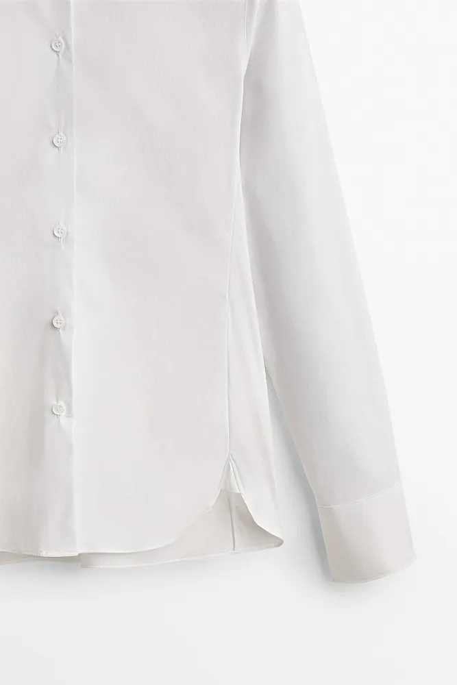 Рубашка из эластичного поплина MASSIMO DUTTI