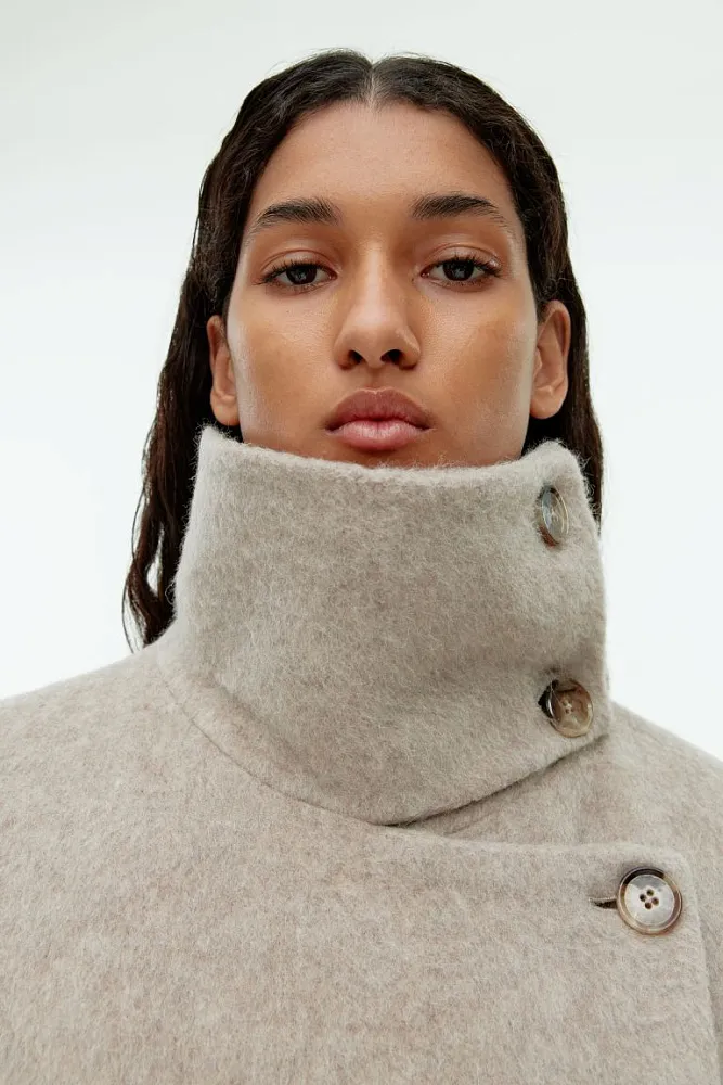 Пальто с воротником-стойкой ARKET