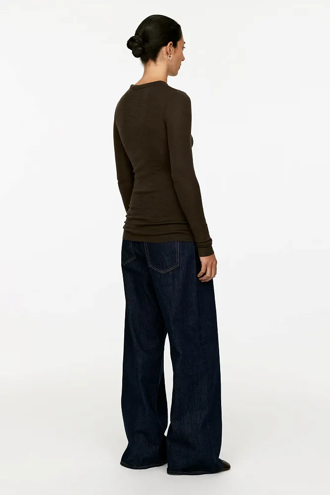 Лонгслив из шерсти мериноса ARKET