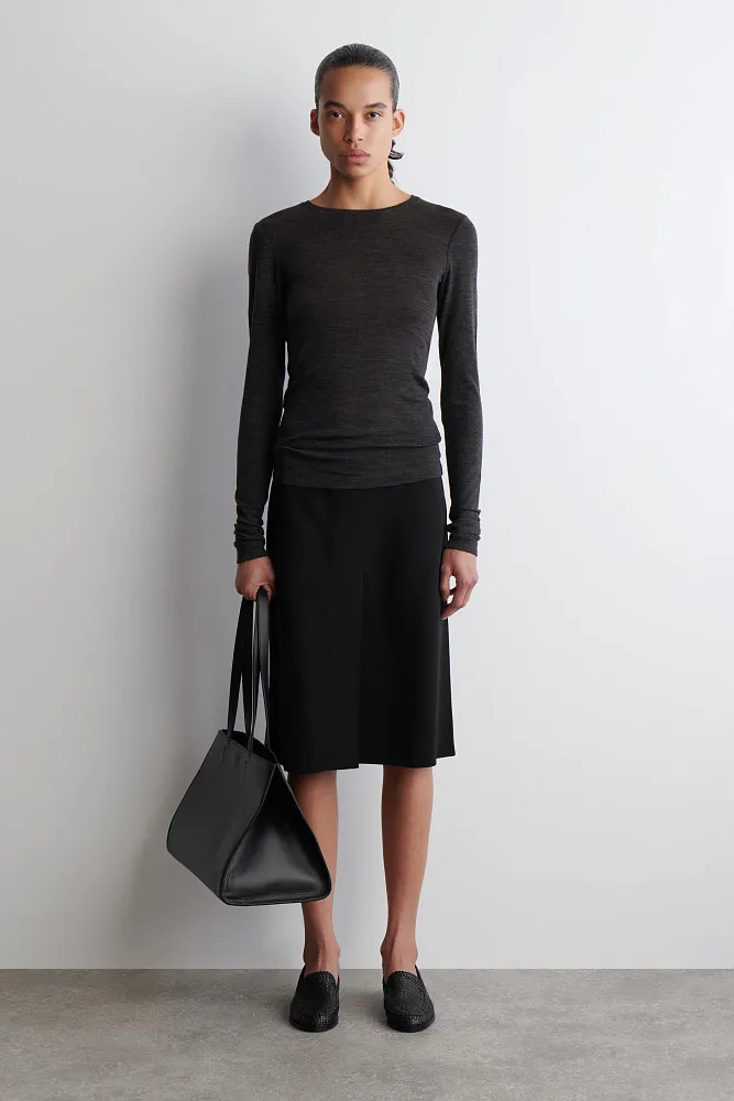 Лонгслив из тонкой шерсти мериноса COS