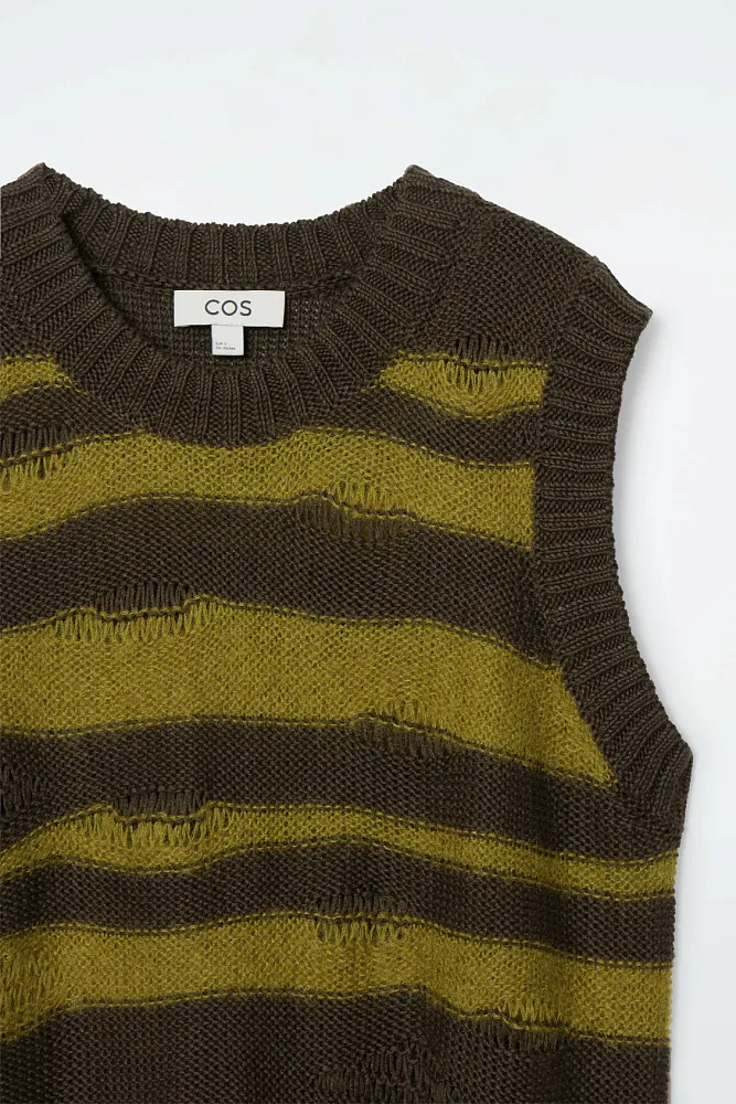 Вязаный жилет в полоску COS