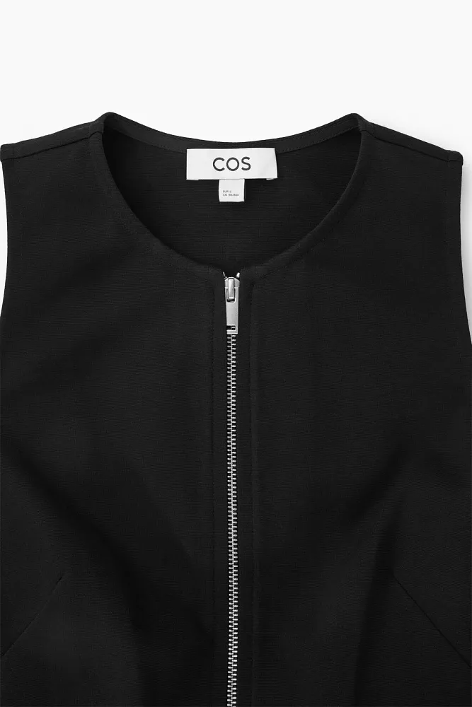 Расклешенное платье миди на молнии COS