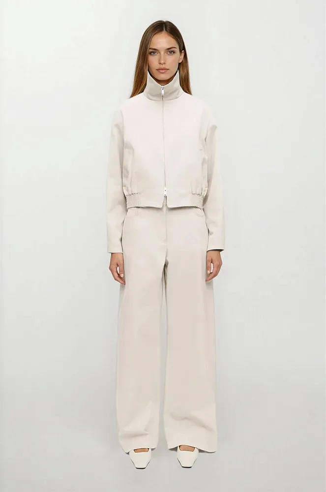 Широкие хлопковые брюки Широкие хлопковые брюки