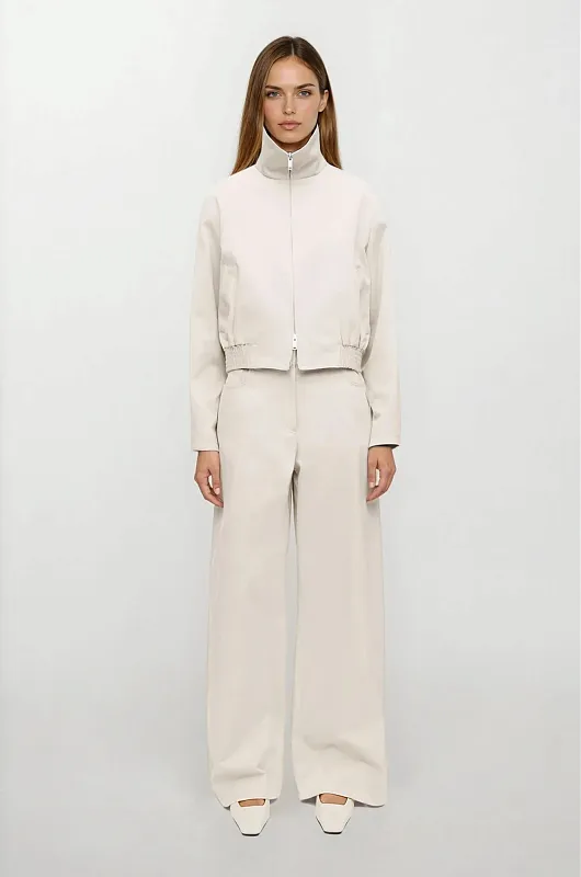 Широкие хлопковые брюки