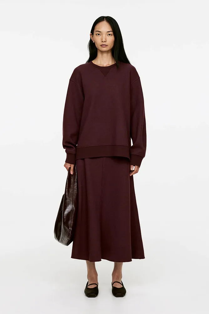 Расклешенная юбка-миди из шерсти ARKET