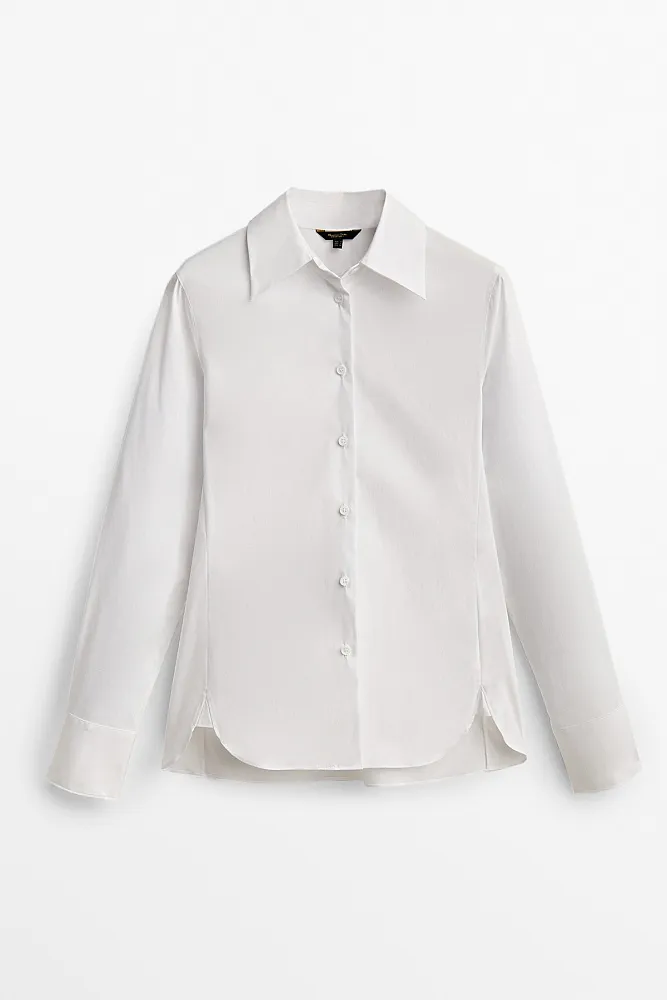 Рубашка из эластичного поплина MASSIMO DUTTI