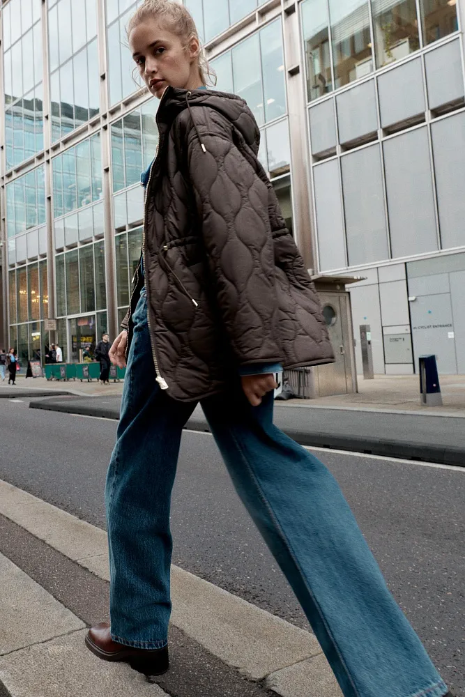 Водоотталкивающая стеганая куртка ZARA