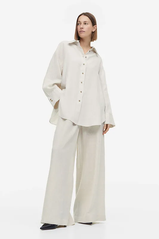 Рубашка льняная H&M Premium Selection Рубашка льняная H&M Premium Selection