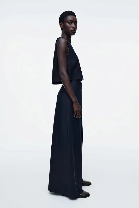 Укороченный льняной жилет COS Укороченный льняной жилет COS