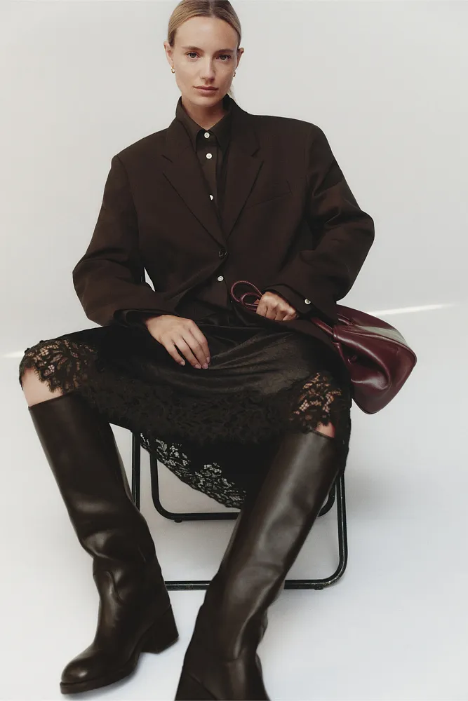 Кожаная сумка через плечо ARKET