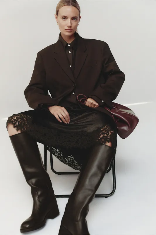 Кожаная сумка через плечо ARKET   Кожаная сумка через плечо ARKET