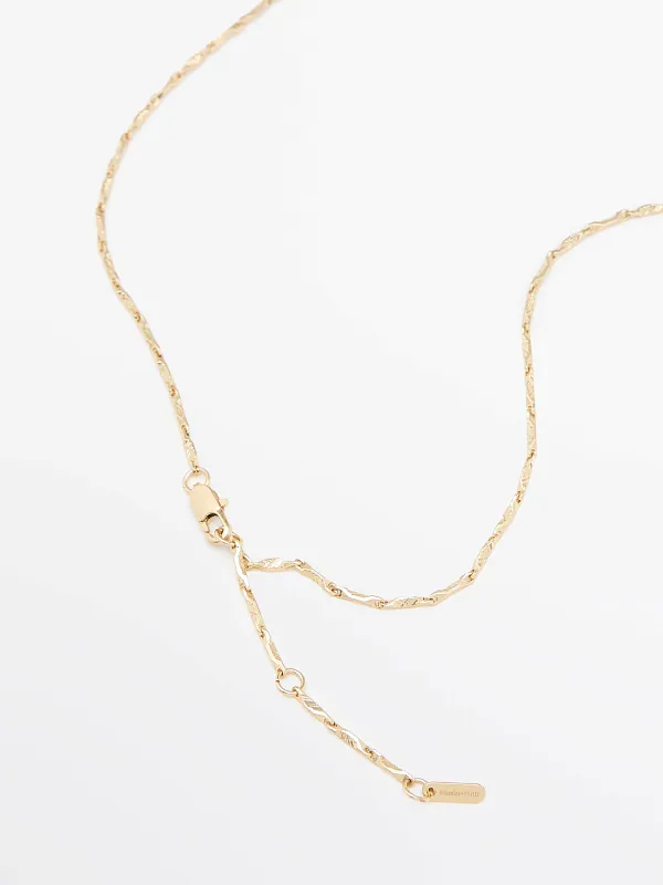 Ожерелье с металлической подвеской MASSIMO DUTTI Ожерелье с металлической подвеской MASSIMO DUTTI