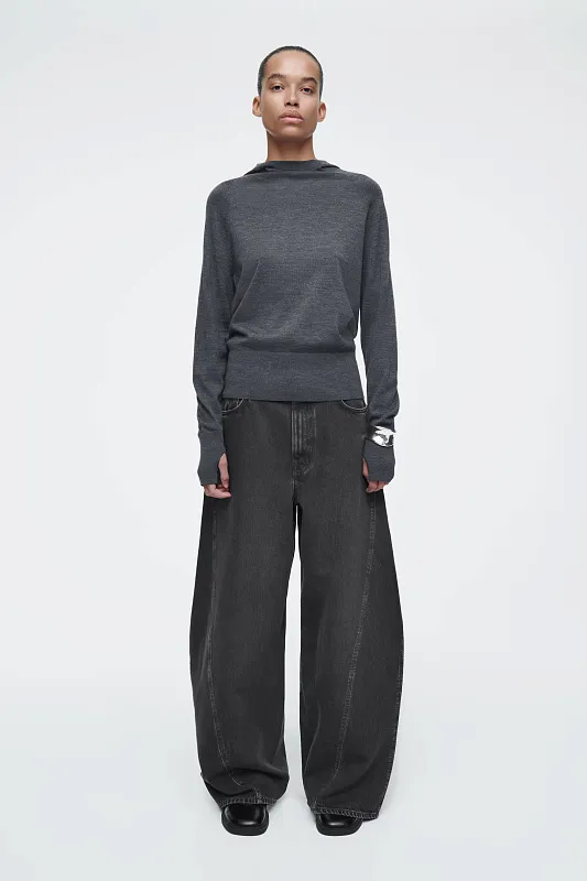 Худи из мериносовой шерсти COS Худи из мериносовой шерсти COS