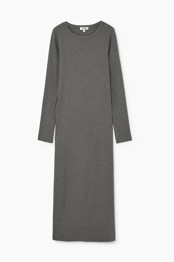 Платье миди в рубчик COS