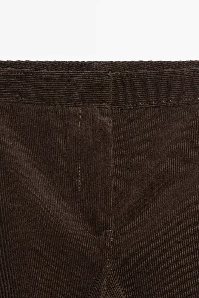 Расклешенные вельветовые брюки MASSIMO DUTTI