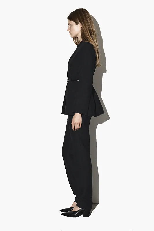 Приталенный пиджак без воротника COS Приталенный пиджак без воротника COS