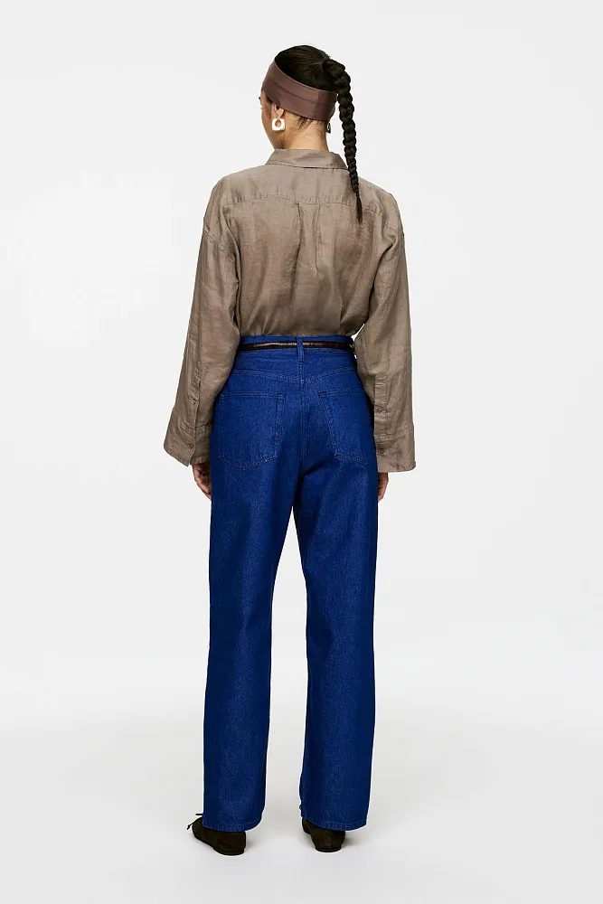 Свободная льняная рубашка ARKET