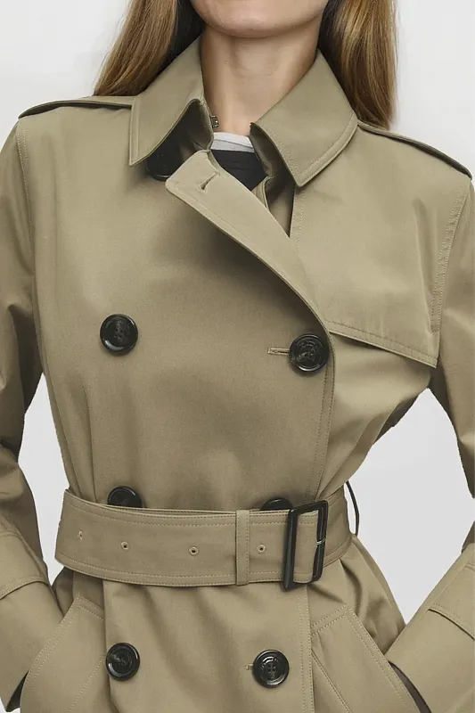 Тренч с поясом MASSIMO DUTTI Тренч с поясом MASSIMO DUTTI