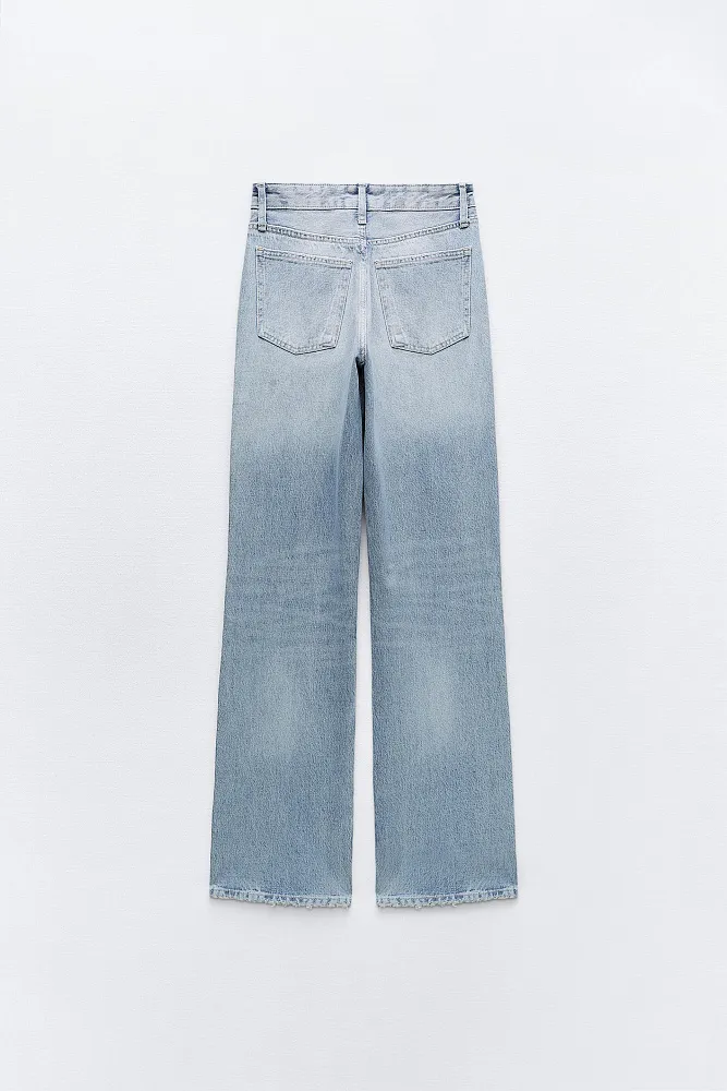 Широкие джинсы TRF со средней посадкой ZARA