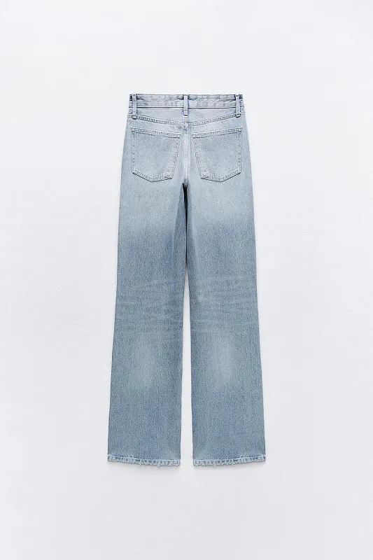 Широкие джинсы TRF со средней посадкой ZARA Широкие джинсы TRF со средней посадкой ZARA