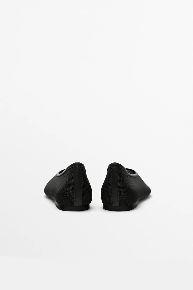 Сетчатые балетки MASSIMO DUTTI