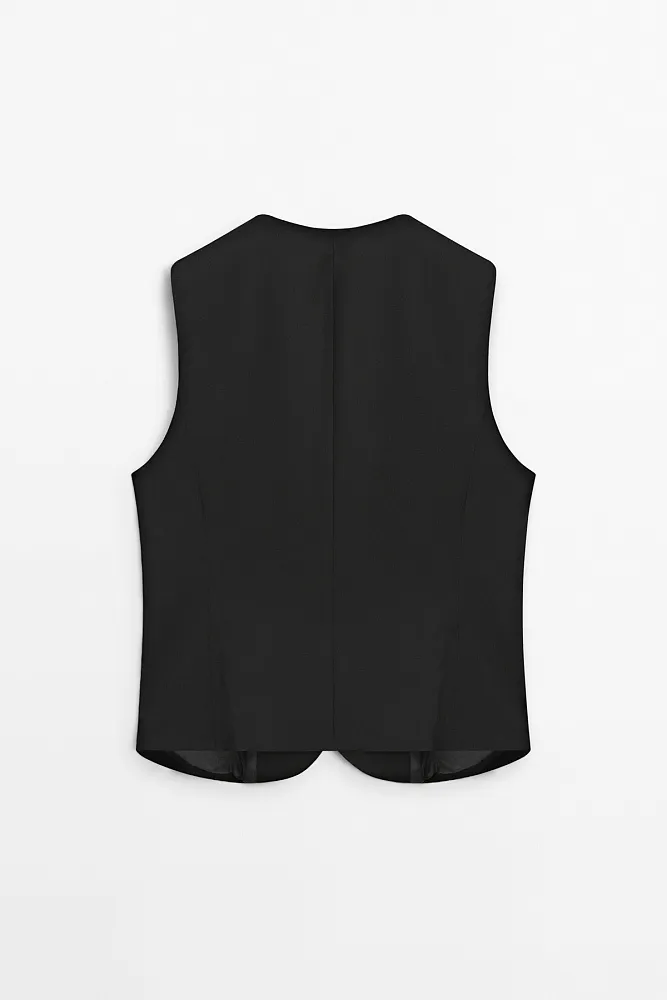 Жилет из шерсти MASSIMO DUTTI