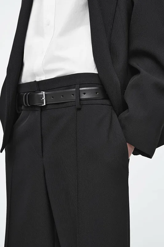 Широкие брюки из шерстяного твила COS Широкие брюки из шерстяного твила COS