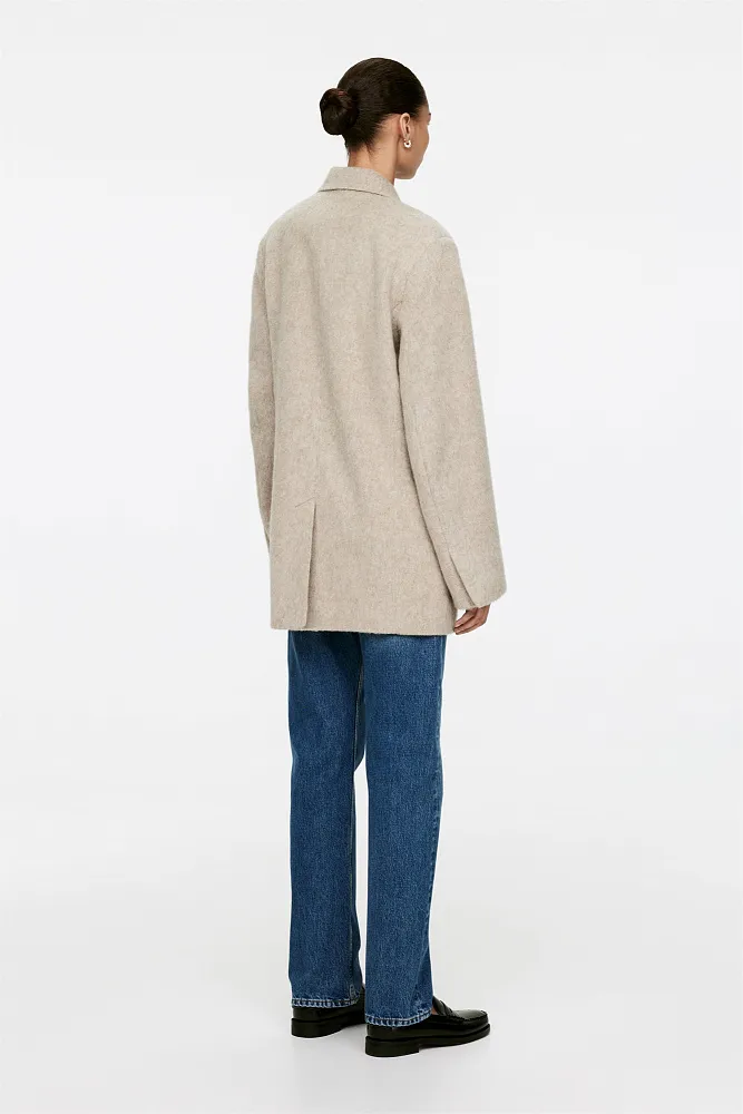 Двубортный пиджак из шерсти ARKET