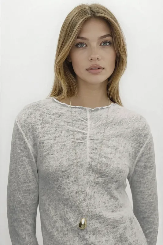 Ожерелье-цепочка с подвеской "Шар" асимметричной формы