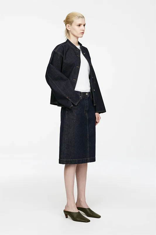 Джинсовая юбка миди ARKET   Джинсовая юбка миди ARKET