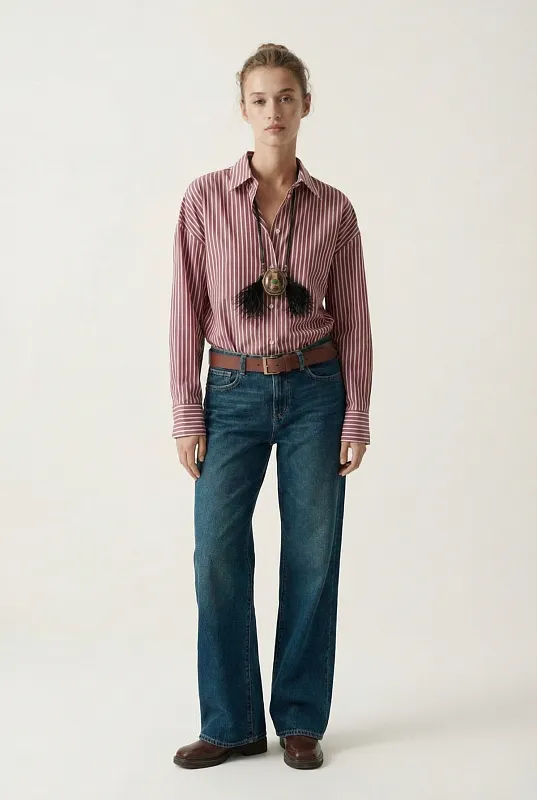 Базовая рубашка из поплина ZARA Базовая рубашка из поплина ZARA