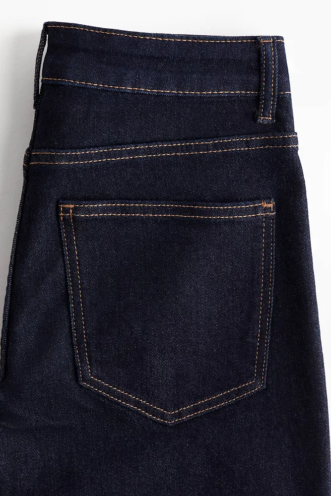 Широкие джинсы с высокой посадкой H&M