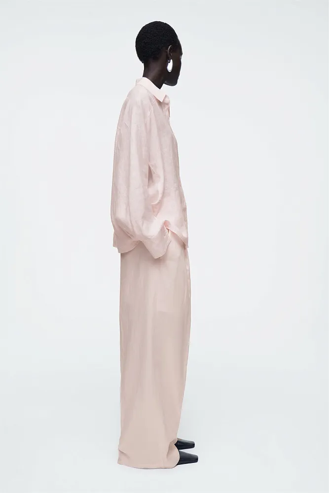 Льняная рубашка свободного кроя COS