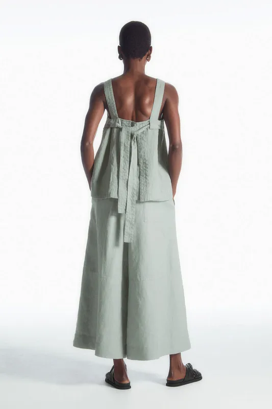 Льняной топ с завязками на спине COS Льняной топ с завязками на спине COS