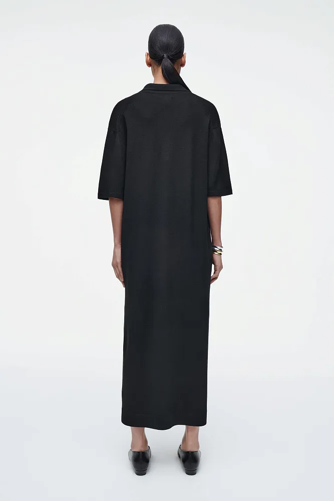 Платье-поло из мериносовой шерсти COS