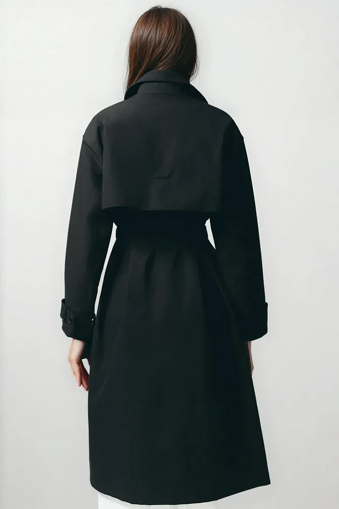 Водоотталкивающий тренч с поясом ZARA