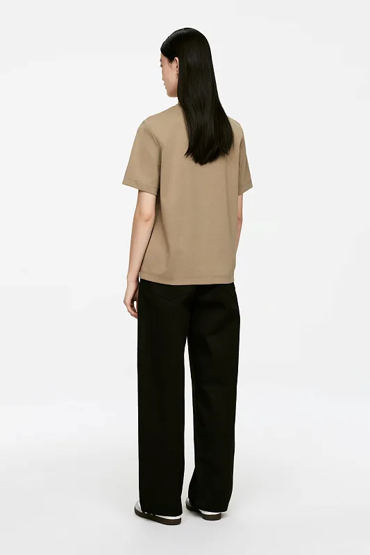 Футболка из интерлока Pearl ARKET Футболка из интерлока Pearl ARKET